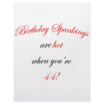 44 Birthday Spanking letterhead
