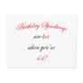 44 Birthday Spanking Postcard