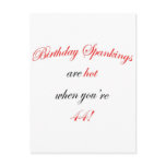 44 Birthday Spanking Post Card