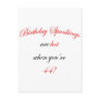 44 Birthday Spanking Post Card