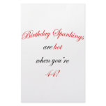 44 Birthday Spanking Stationery Design