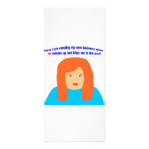44 bites me in the ass rack card template