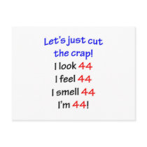 44  Let's cut the crap Postcards