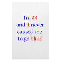 44 never gone blind custom stationery