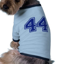 44 - number dog t-shirt