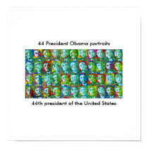 44 President Obama portraits posters by Purposemania 44 President Obama portraits posters