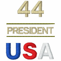 44 President USA - Embroidered Shirt embroidered shirts by OutOfLimits 44 President USA - Embroidered Shirt embroidered shirts
