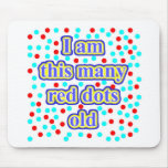 44 Red Dots Old Mouse Pad