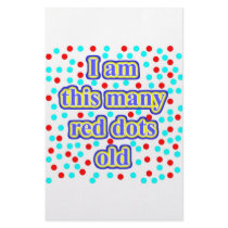 44 Red Dots Old Stationery Paper