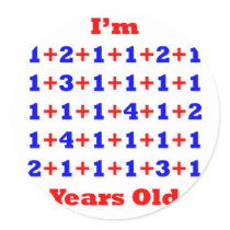 44 Years old! Round Stickers