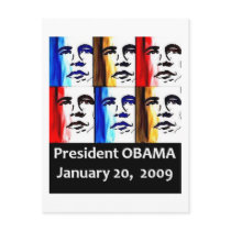 44TH HISTORIC PRESIDENT BARACK OBAMA INAUGURATION postcards