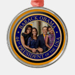 44th President Barack Obama 2013 Inauguration Christmas Tree Ornament