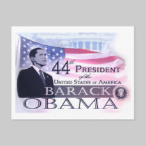 44th President Barack Obama post cards postcards