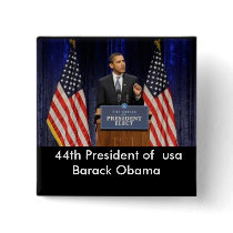 44th President of  usa, Barack Obama buttons