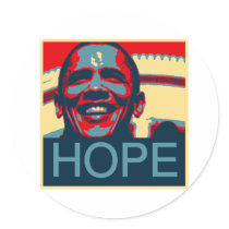 44th President of USA Round Sticker