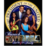 44th Presidential Family Sculpture w/stand