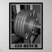 450 BENCH Weightlifting Poster