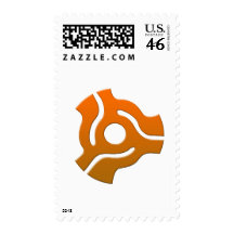 45 Adapter - Turntable Vinyl Record DJ Disc Jockey Postage Stamps