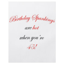 45 Birthday Spanking Personalized Flyer