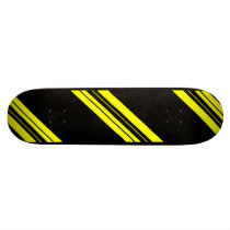 45 Degree Yellow Minimalist art Custom Skateboard