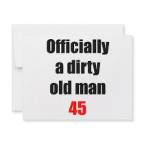 45  Dirty Old Man Personalized Announcements