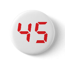 45 fourty-five red alarm clock digital number buttons by Tomaniac 45 fourty-five red alarm clock digital number buttons