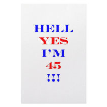 45 Hell yes stationery