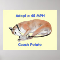 45 mph Couch Potato Print