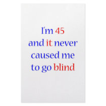 45 Never gone blind stationery