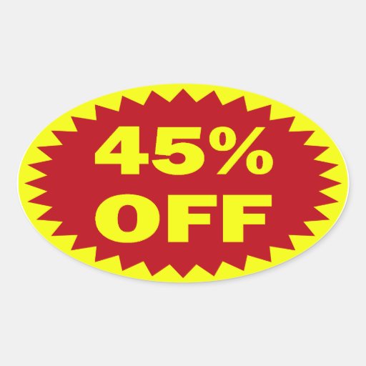 45% Off Retail Sale Stickers