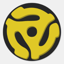 45 Record Adapter stickers