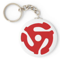 45 RECORD ADAPTOR keychain