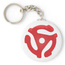 45 Record Center keychain