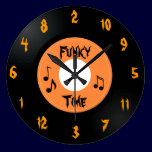 45 Record (Funky Time) - Custom Clock wall clocks