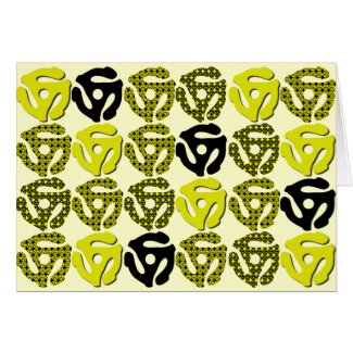 45 Record Insert Blank Card card