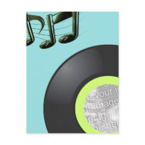 45 RECORD PHOTO FRAME INVITE postcards