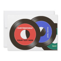 45 Records Customizable Invite