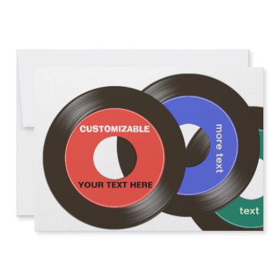 45 Records Customizable Invite by EHPlesser