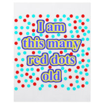 45 Red Dots Old Personalized Flyer