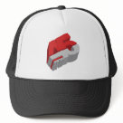 trucker_hat - Go 3D with this 45 RPM design.: Sizes  Available colors: white_black