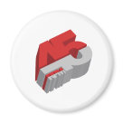 round_magnet - Go 3D with this 45 RPM design.: Sizes 