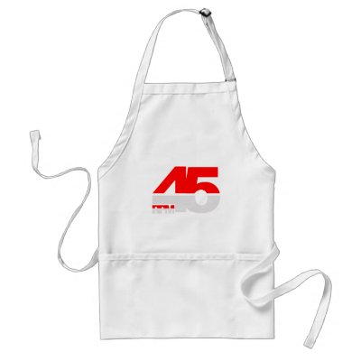 45 RPM - DJ Vinyl Turntable Disc Jockey Aprons by HOTDJGEAR