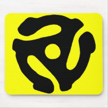 45 RPM Record Adapter Mousepad