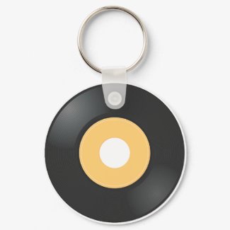 45 rpm Record keychain