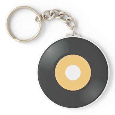 45 rpm Record Keychain by shopstew