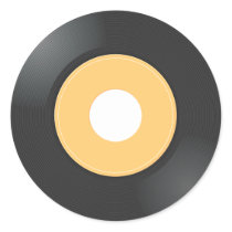 45 rpm Record Sticker