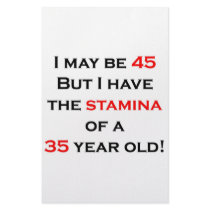 45 stamina stationery