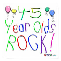 45 Year Olds Rock ! posters