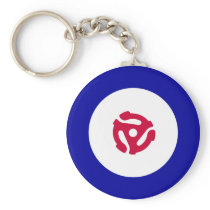 45rpm Mod Target Keychain