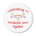 45th. ANNIVERSART Fridge Magnet